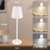 Lampe de table LED - NETTLIFE - Rechargeable - Batterie sans fil - Tactile d'intensité variable - IP54