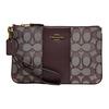 Wristlet 19 Monogram Zip Canvas Leather Clutch Small Women Clutch Dark-Brown 5476-B4S0M