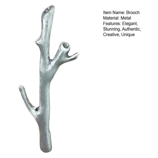 Takvormige Bloemeninsteek Broche DIY Bloemenboeketten Houder Reversspeld voor Verse of Gedroogde Bloemen Metaal