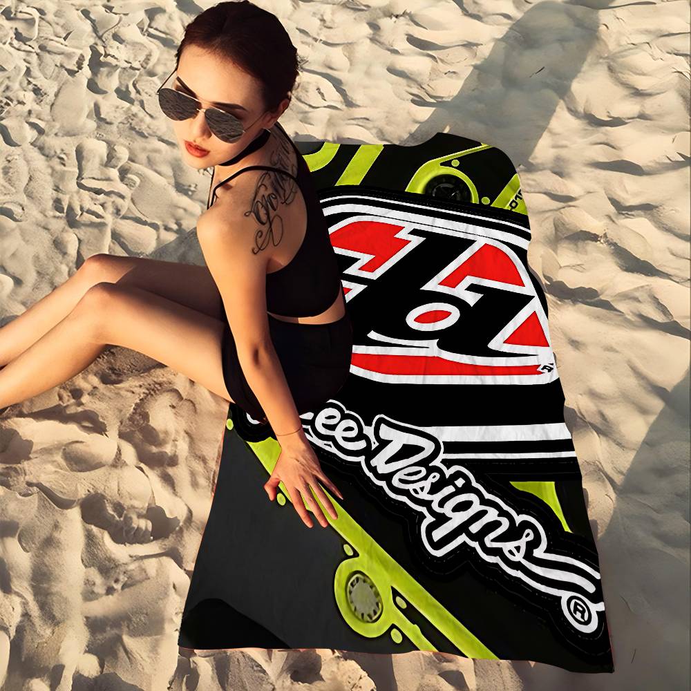 T-Troy L-LeeS Designs Microfiber Blanket Quick Drying Beach Towels Oversized Printing Super Absorbent Pool Towel Blanket