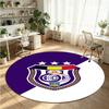 Anderlecht FC Printed Round Crystal Velvet Rug Soft Non Slip Floor Carpet For Bedroom Holiday Gift