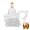 Bottiglia di Whiskey a forma di Escavatore Escavatore 3D Bottiglia di Whiskey Vino Novità Intagliata a Mano Vuota per Conservazione Vino Decorazione Artigianale