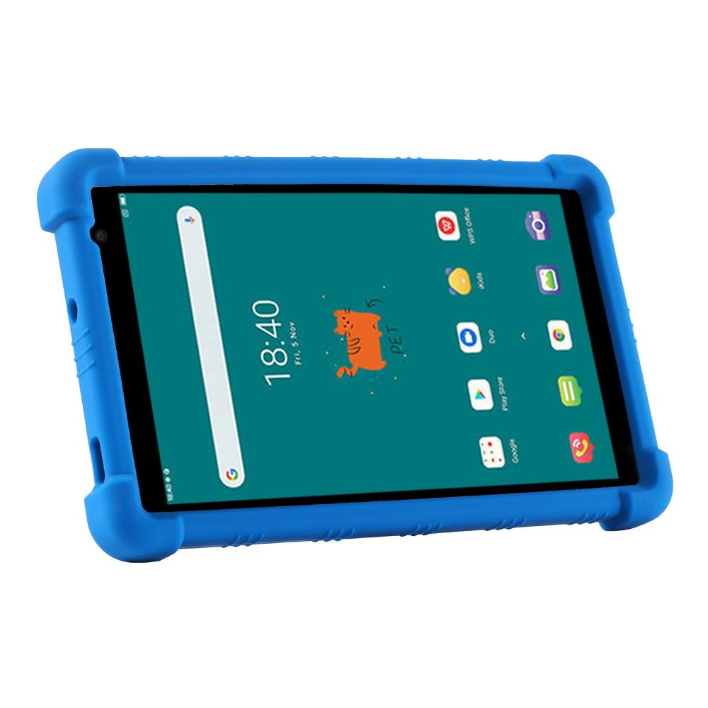 Coque en silicone pour Teclast P85 avec support réglable et coins épaissis anti-impact.