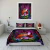 Fairy Forest Illustration Set Soft Comfortable Duvet Cover Bedding Set Included 1*Duvet Cover & 2*Pillowcases, Gift