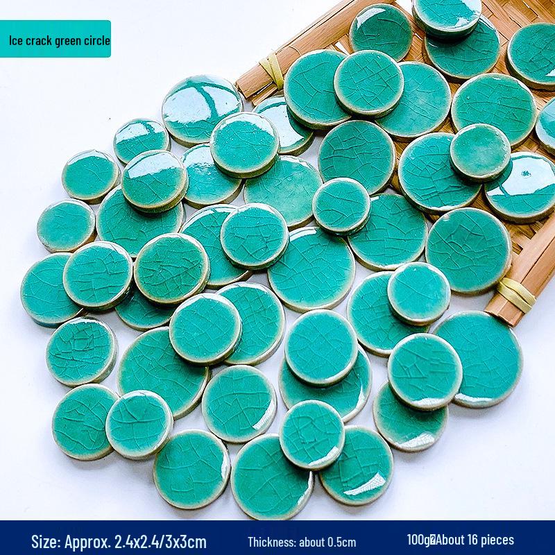 Handmade Ceramic Mosaic Art Kit: Blue & White Porcelain Pieces for Creative Parent-Child Projects
