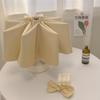 Simple Solid Wood Handle Vinyl Parasol Three Fold Sun Umbrella New Umbrella Umbrella