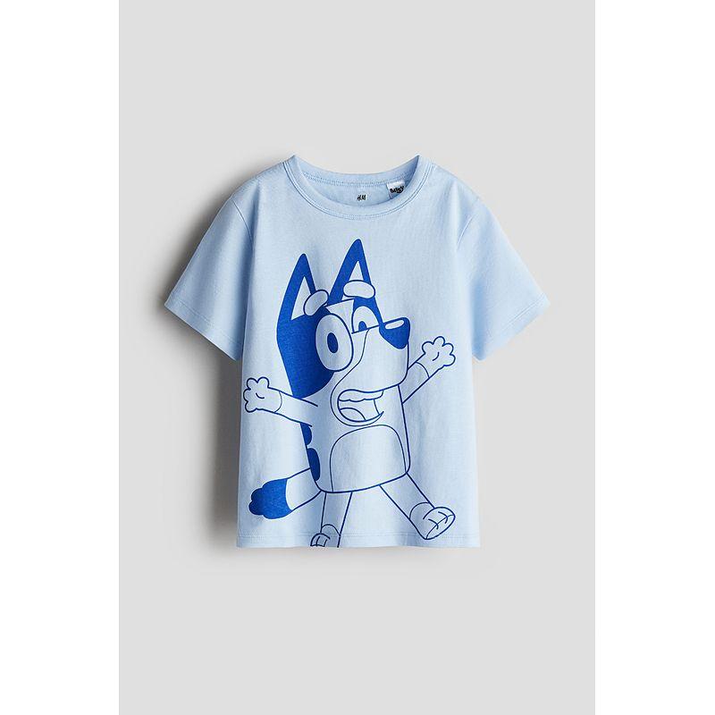 

[Burui] HM Детская одежда Футболка для мальчиков 2025 Летняя одежда Новое поступление Повседневный круглый вырез Мультяшные топы 1117462