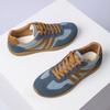 Damen Übergröße Deutsche Trainer Sneaker, Retro Colorblock Patchwork Freizeitschuhe, Komfort Flache Gehenschuhe für Damen