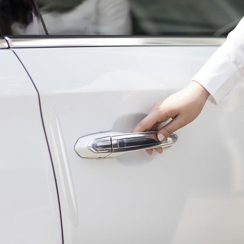 Car Door Anti-collision Strip 4PCS Auto Door Bumper Guards Anti-Scratch Adhesive Strip Vehicle Door Scuff Plate Protectors