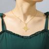 Dawapara Witch Knot Necklace Celtics Good Luck Irish Jewelry Stainless Steel Wiccan Vintage Wealth Amulet Women Necklace