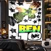Ben 10 Cartoon Theme Beach Towel Personalized Custom Name & Text Soft Quick Dry Beach Towel for Swimming Travel
