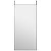 Door Mirror Black 50x100 cm Glass and Aluminum