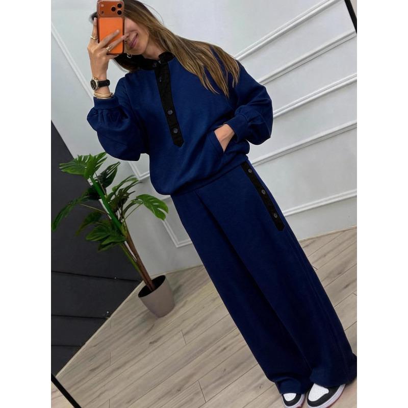 IHUASU Women's Fashion Casual Autumn Winter Long Sleeve Pants Suits