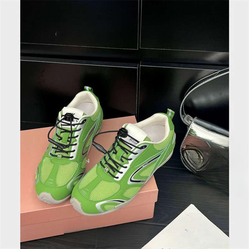 

Новые дышащие и на толстой подошве повседневные спортивные туфли для женщин в стиле ретро 40 зелёный