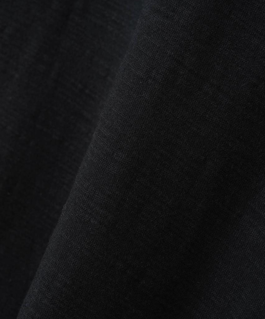 MILLO ARCHIVE Slit Henley Neck Long Sleeve [Black]