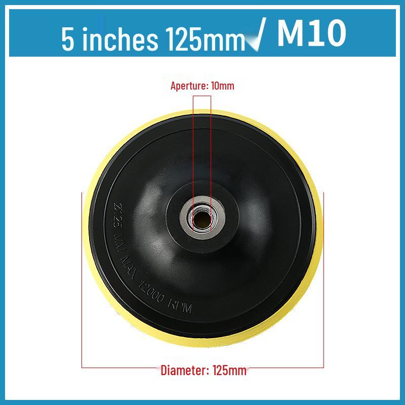 Self-Adhesive Polishing and Backing Pads for Angle Grinder: Wet, Dry, and Stone Options with Connector and Rubber Soft Backing Pad