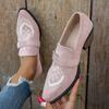 New Style Women Pumps Spring Autumn Casual Medium Heel Pointed Toe Leopard Print Shoes Women Comfortable Slip-On Shoes for Women