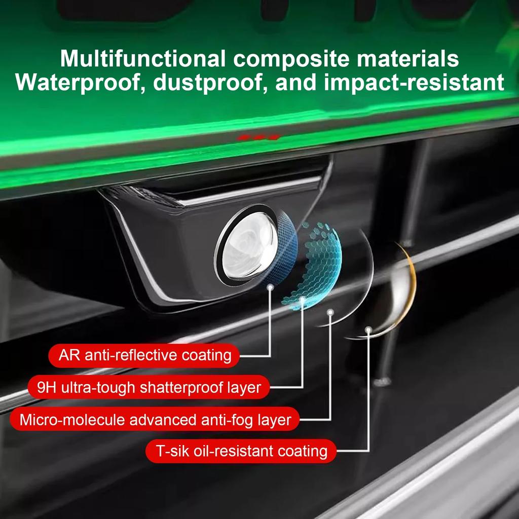Car Camera Lens Protector for Most Cars Reversing Cameras Acrylic Protective Cover High-Transparency Design Easy Installation