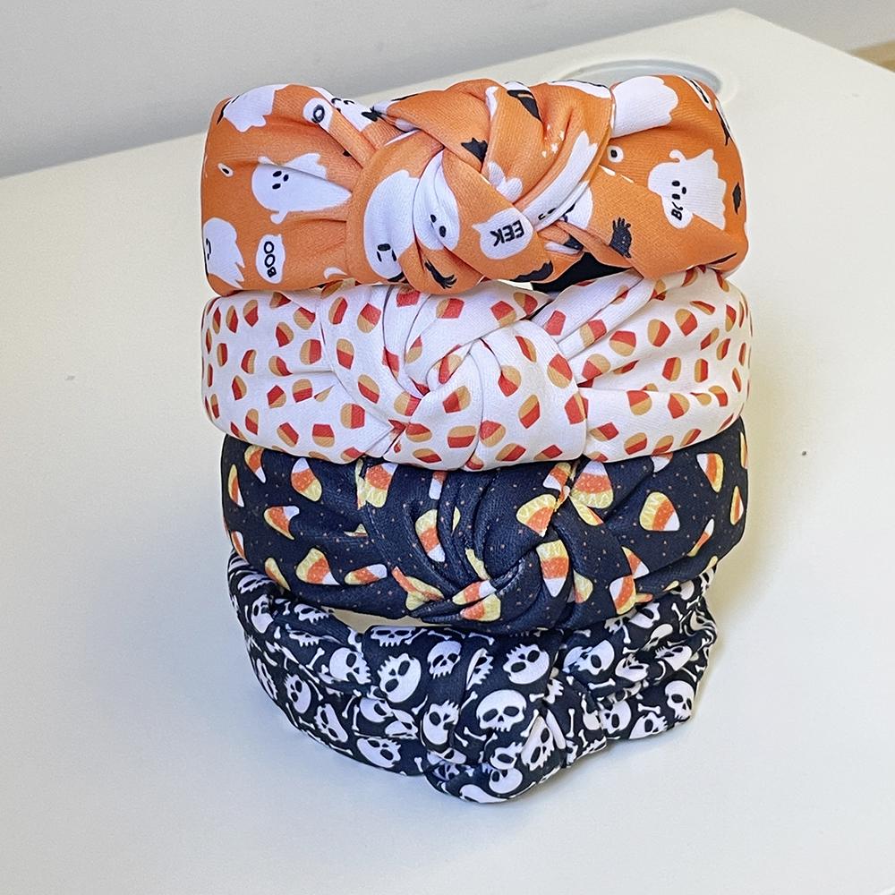 Halloween Ghost Skull Knot Padded Hairband Headband Adult Hair Accessories Hair Jewley