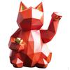 Figurine Wealth Kitten Shelf Bookcase Tabletop Ornaments 24.5x18.5x13cm Nordic Birthday