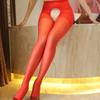 Love Story Women's Transparent Open Crotch Pantyhose & Underwear Set