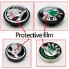 For Skoda 56mm/65mm Car Wheel Center Hub Caps Logo Rapid Kodiaq Fabia Karoq Laura Superb VRS Yeti Octavia Y1  Scala Tire Decoration