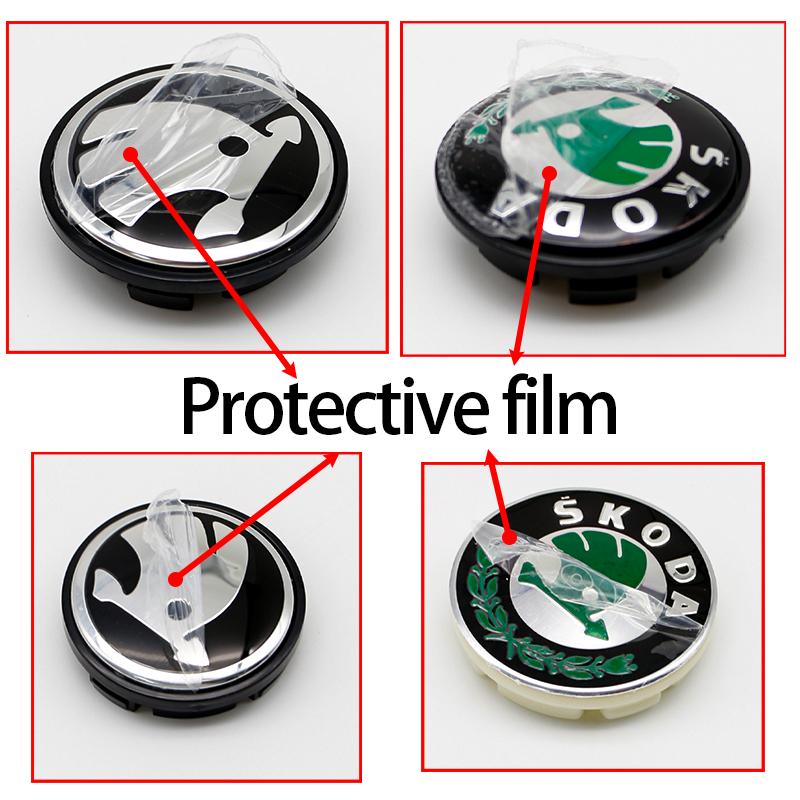 For Skoda 56mm/65mm Car Wheel Center Hub Caps Logo Rapid Kodiaq Fabia Karoq Laura Superb VRS Yeti Octavia Y1 Scala Tire Decoration