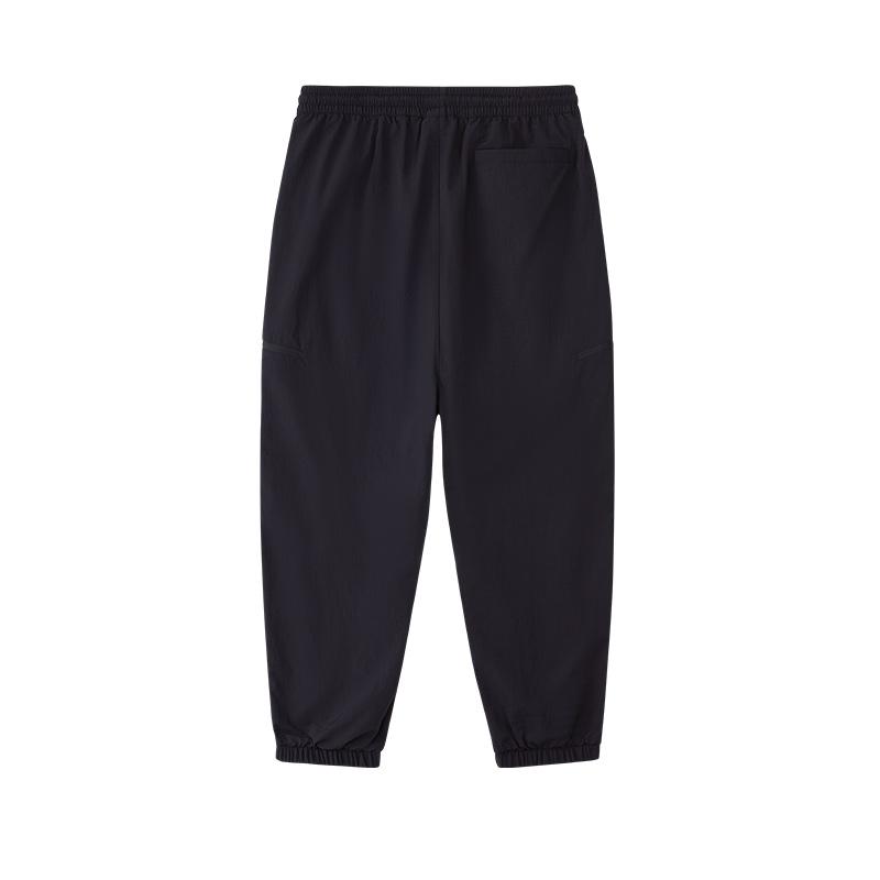 Fila Fusion Solid Color Drawstring Casual Pants Men Bottoms Black T11M435805F-BK