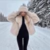 Large Lapel Faux Coat Women's Fashion Imitation Fox Fur Coat Fluffy Fur Top