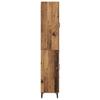 Wall Mounted Highboard Reclaimed Wood Look 69.5 x 34 x 180 cm Engineered Wood