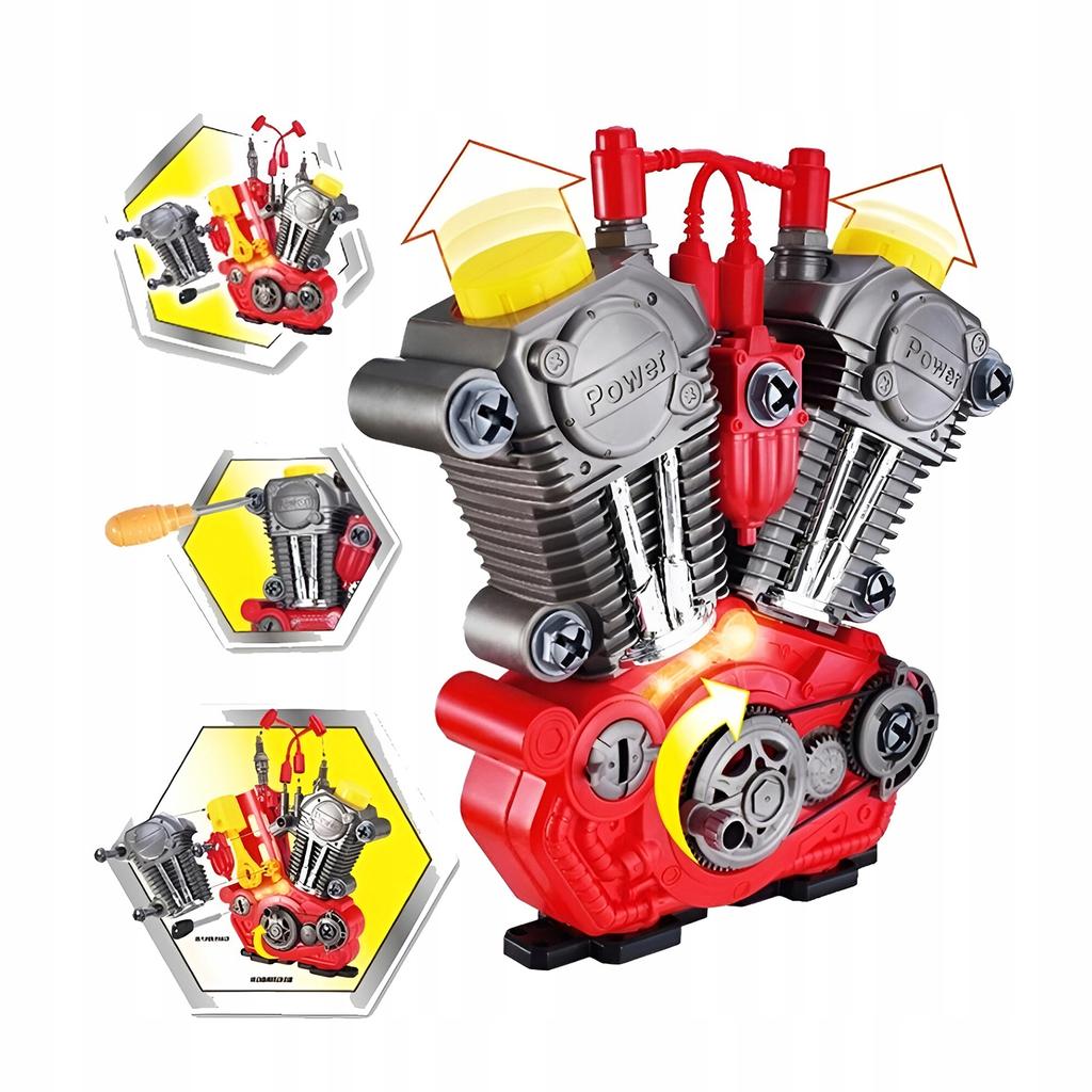 Engine For Unscrewing Screwing Parts Little Handyman Mechanic Kit