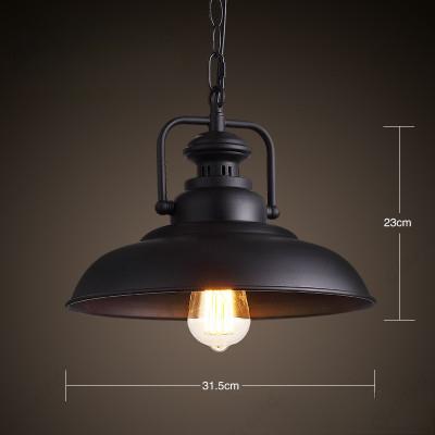 Creative Retro Simple LED American Wrought Iron Pot Chandelier Hotel Bar Restaurant Coffee Shop Decorative Lighting.