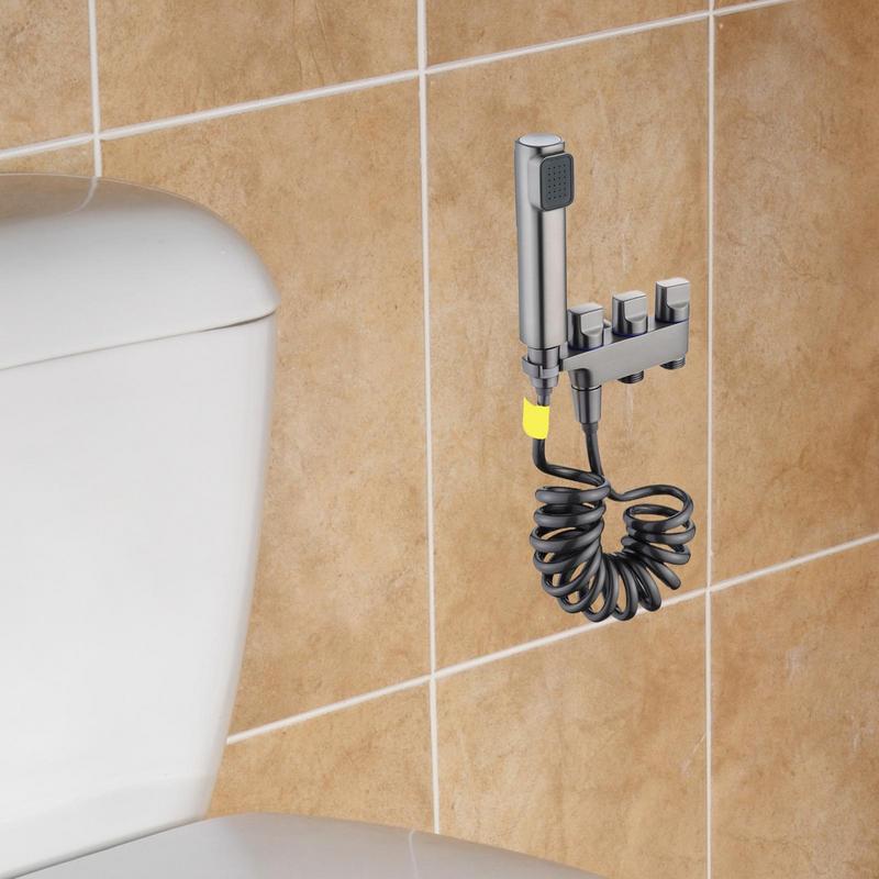 Handheld Bidet Sprayer Toilet Bidet Attachment Multifunctional Bathroom Accessories Handheld Diaper Shower With Scalable Hose