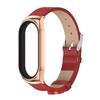 Leather Strap for Xiaomi Mi Band 8 - Red Rose Gold