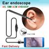 Mini Câmera HD USB Colher de Ouvido Eletrônica Endoscópio Limpador Remoção de Cera de Ouvido Ferramenta de Limpeza Colher Inteligente Visual para Limpeza de Ouvido