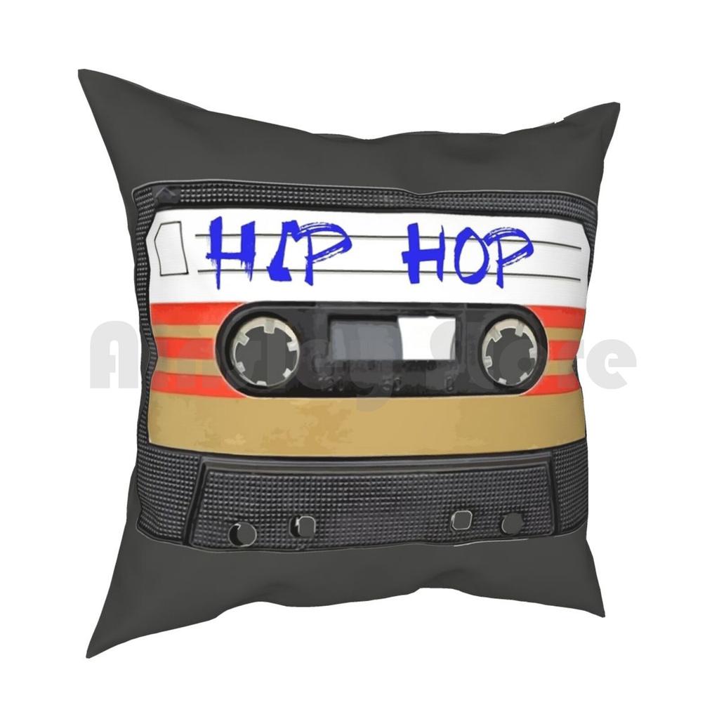 Hip Hop Rap Music Pillow Case Printed Home Soft Throw Pillow Hip Hop Music Band Rap Rapper Tape Cassette Vynil Yo Funny