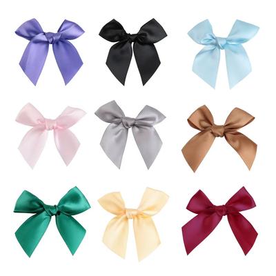 50pcs Lazos de Cinta Coloridos Satén de Poliéster para Accesorios para la Cabeza Ropa Bricolaje Ideal para Fiesta de Boda Regalo Decoración de Manualidades Adorables
