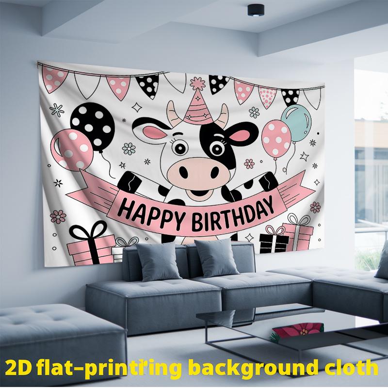 Party Backdrop Flat Milk Shower Bottles Patterns Electricity Needed Birthdays Photo Booth Background Birthday Party Decor