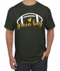 Fan Of City of Green Bay Football Yellow Heart Script Writing Men TShirt Unisex T-Shirt