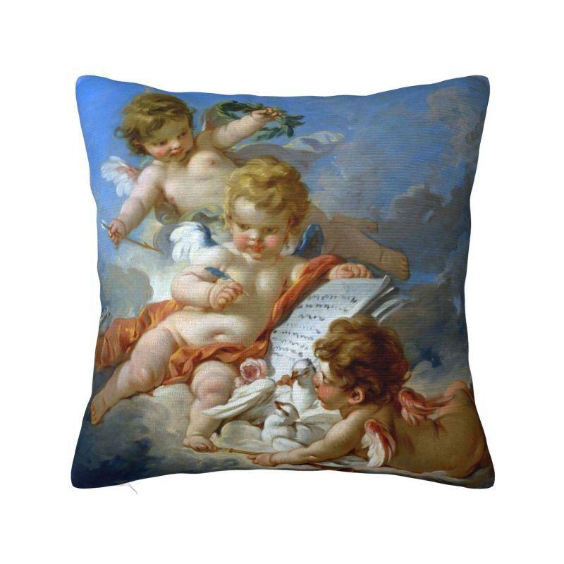 Custom Vintage Rose Victorian Angel Pillow Covers Home Decoration Luxury Cushion Cover Square Pillowcase