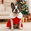 Warm Thick Lining Santa Dog Costume Adjustable Fit Winter Pet Apparel  Family Holiday Photos