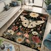 Sun Butterfly Foral Mushroom Living Room Carpet Washable Entrance Mat Home Bedroom Balcony Corridor Floor Mat Sofa Kitchen Rug