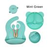 6-Piece Silicone Baby Tableware Set: Child's Bowl & Dining Essentials