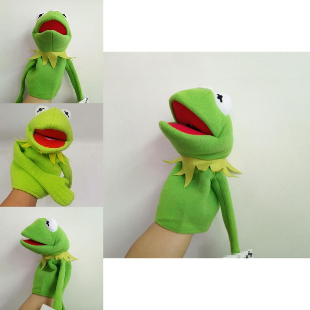 Enchanting Sesame Street Kermit The Frog Plush Hand Puppet 40cm Kids Gift Toy