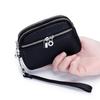 First-layer Cowhide Women's Mini Small Bag Change Purse Leather Large-capacity Double-zipper Multifunctional Clutch