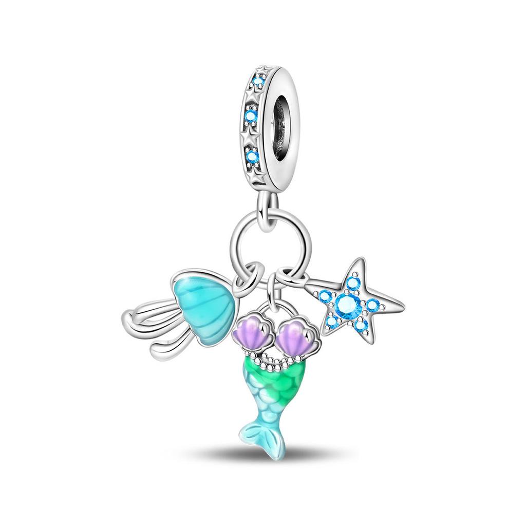 Summer Travel Cocktail Style Beaded Bracelet DIY Jewelry Accessories For Women Charm Pendant