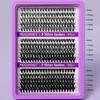 Cross-Border DIY Individual Cluster Lashes: Dense, Thick, Long, Root-by-Root, Clear Mixed, Large Capacity.