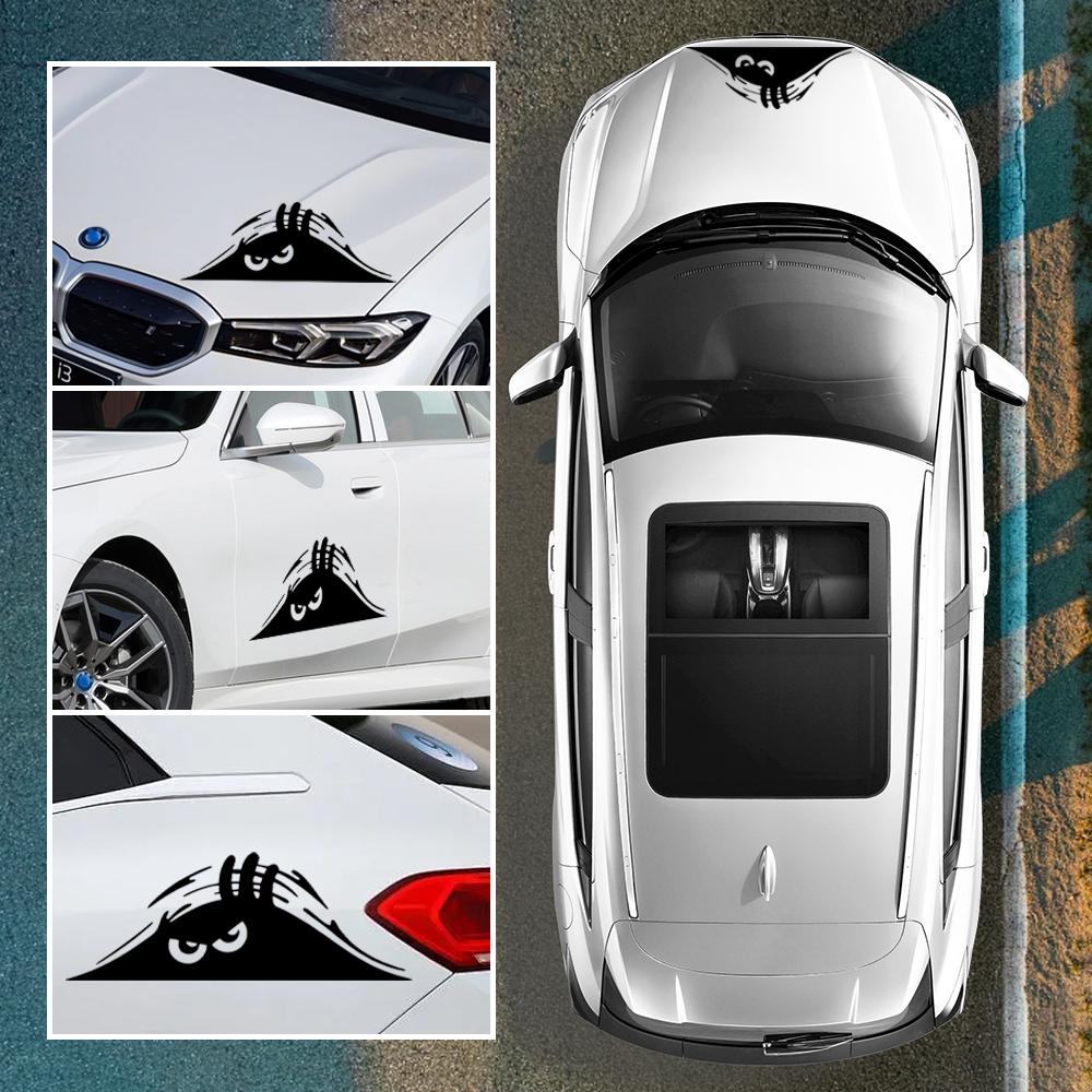 Car interior stickers Various Colors Decal Angry Peeping Devil Eyes Motorcycle Decorative Accessories Creative