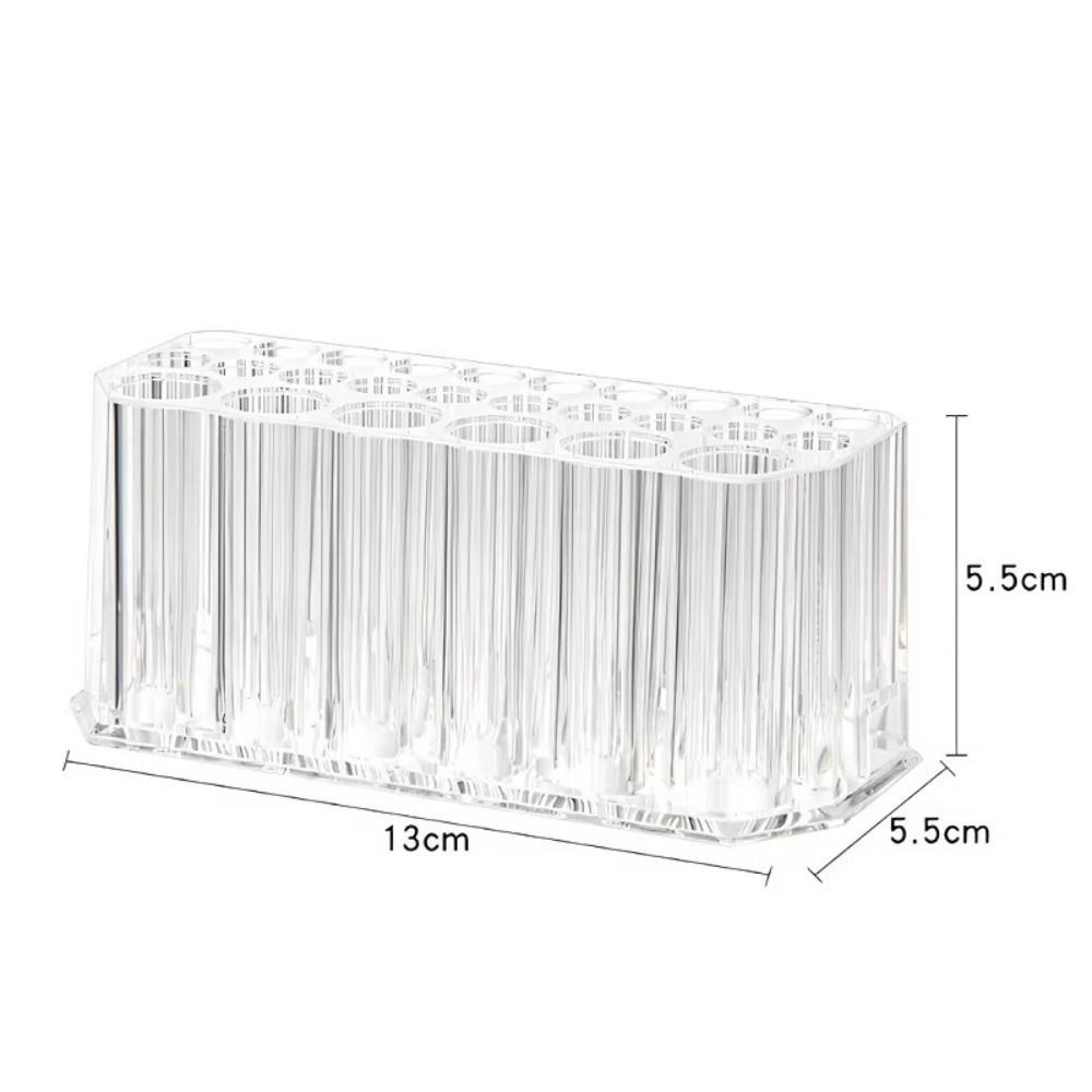 New 26 Holes Makeup Brushes Organizer Transparent Durable Makeup Brushes Holder Acrylic Nail Brushes Organizer For Makeup Vanity