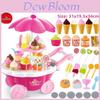 Childrens Ice Cream Cart Play Set With Sound Light Effects For Kids Ages 3 To 6